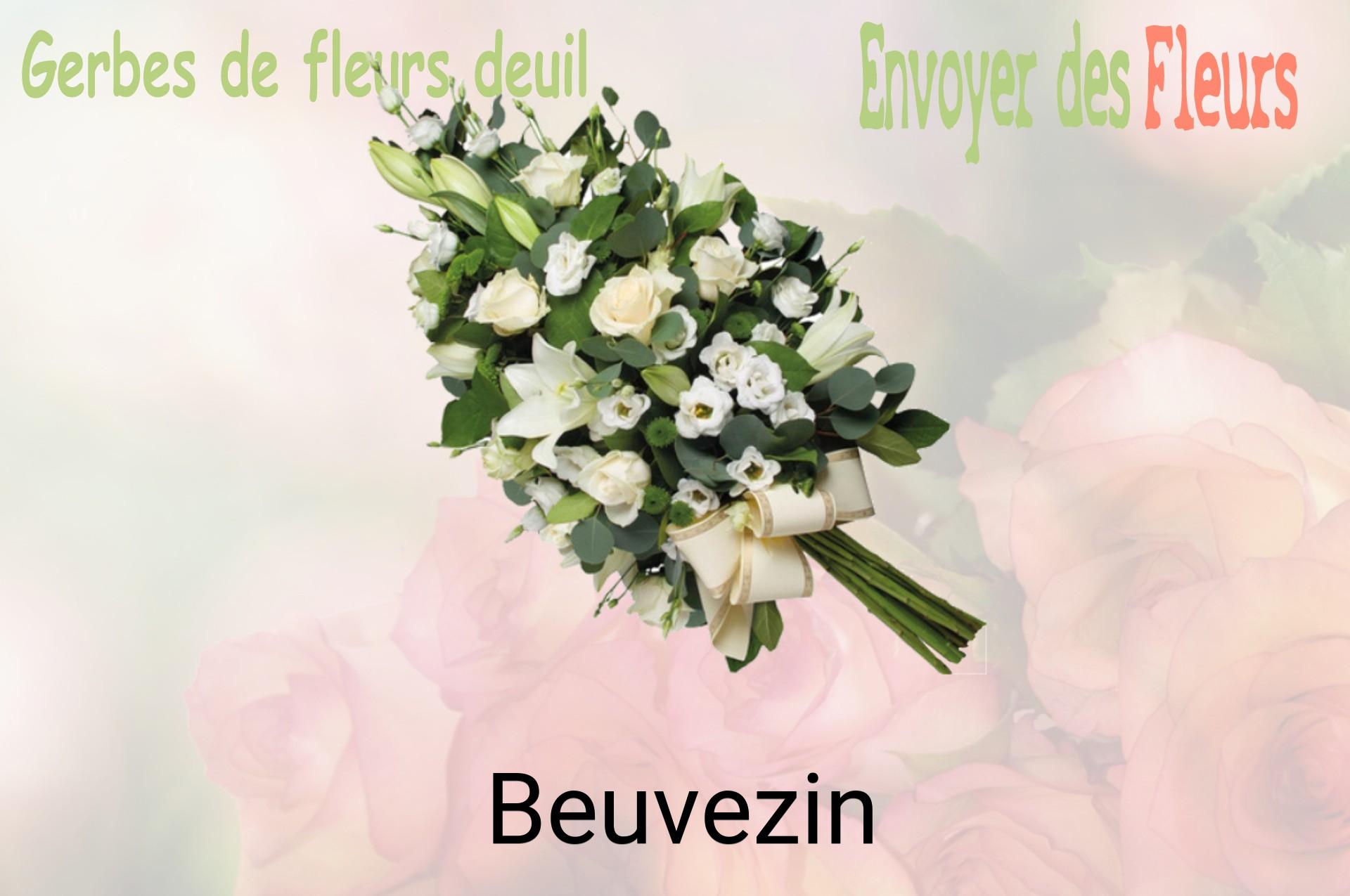 Gerbe de fleurs de deuil livrée à Beuvezin